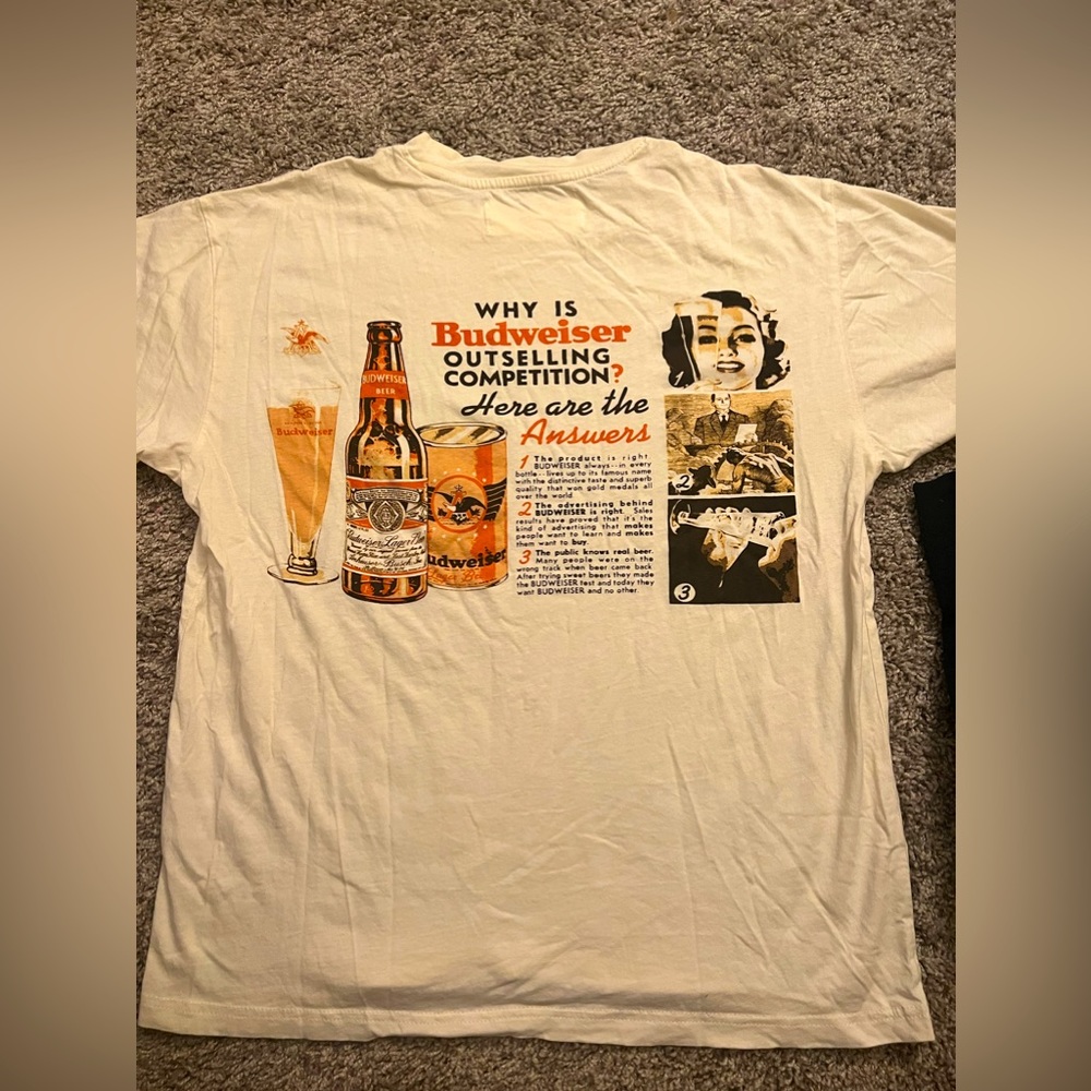✨Vintage Budweiser Tee Shirt✨